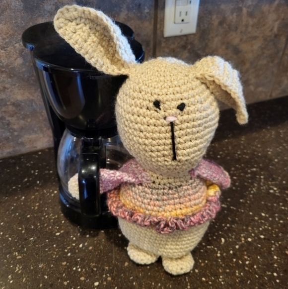 Homemade Other - Hotsie Totsie Bunny Crochet Plushie 15 Inches, Christmas Stocking Ready